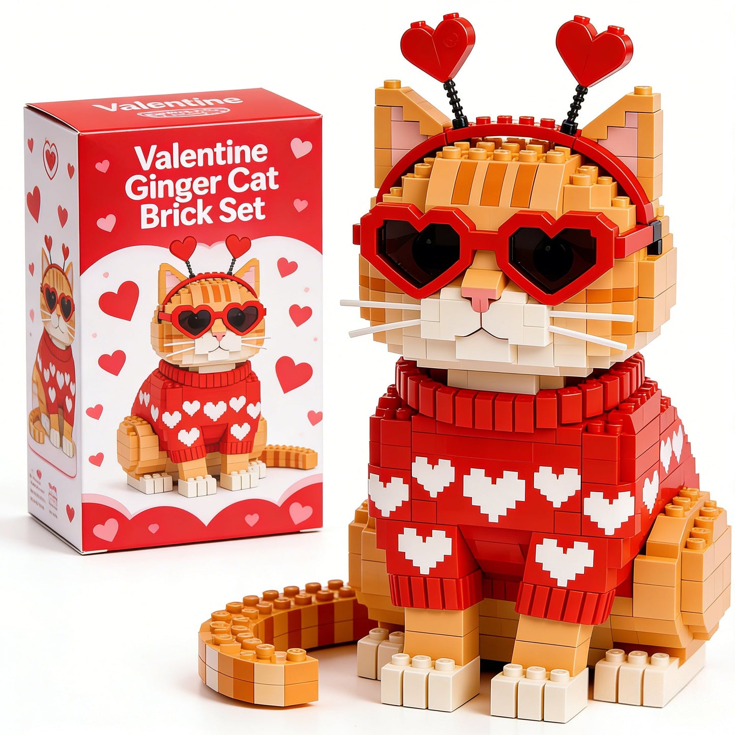 š§” 2026 Valentineās Day Ginger Cat Brick Set