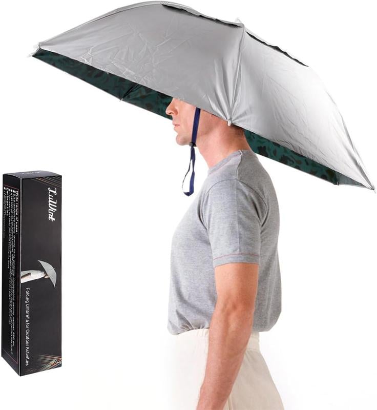 ☂️❤️Hands-Free Umbrella Hat for Adult, ☀️✨Waterproof Sun Rain UV Shield Protection Outdoor Umbrella Cap