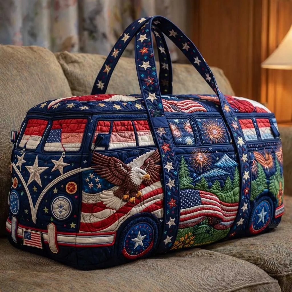 🔥LAST DAY 50% OFF - 🇺🇸✨🇺🇸 American 250th Anniversary Quilted Travel Duffle Bag