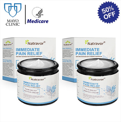 ✅𝐌𝐚𝐲𝐨 𝐂𝐥𝐢𝐧𝐢𝐜 𝐎𝐟𝐟𝐢𝐜𝐢𝐚𝐥: Natravor® Magnesium pain relief healing cream (Treatment for arthritis, neuropathyy, rheumatic diseases, muscle spasms, twitches and sports injuries )