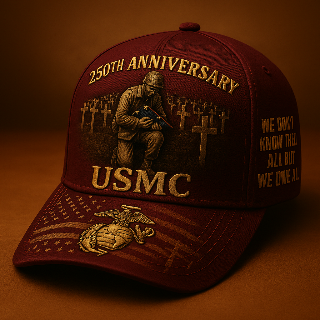 USMC 250th Anniversary Memorial Cap – Honor the Fallen Tribute Hat