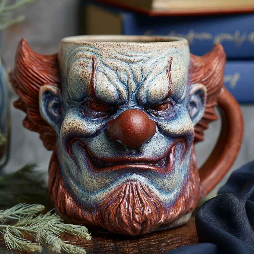 🎃 Halloween Presale – 3D Twisted Jester Clown Mug 🤡