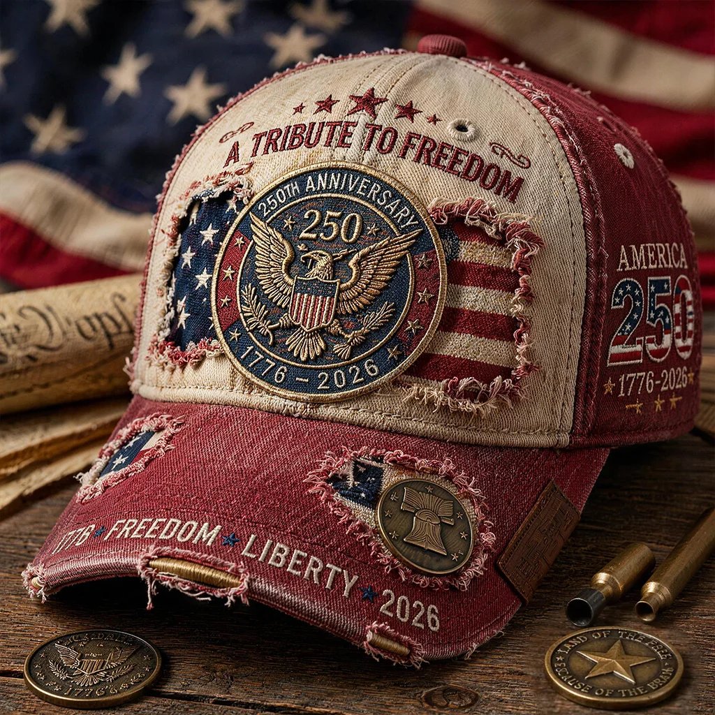 America 250 Tribute Freedom Vintage Distressed Cap