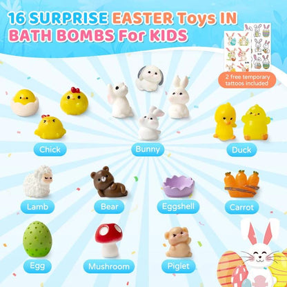 🫧 🥚 BunnyBurst Surprise Bath Bombs for Kids