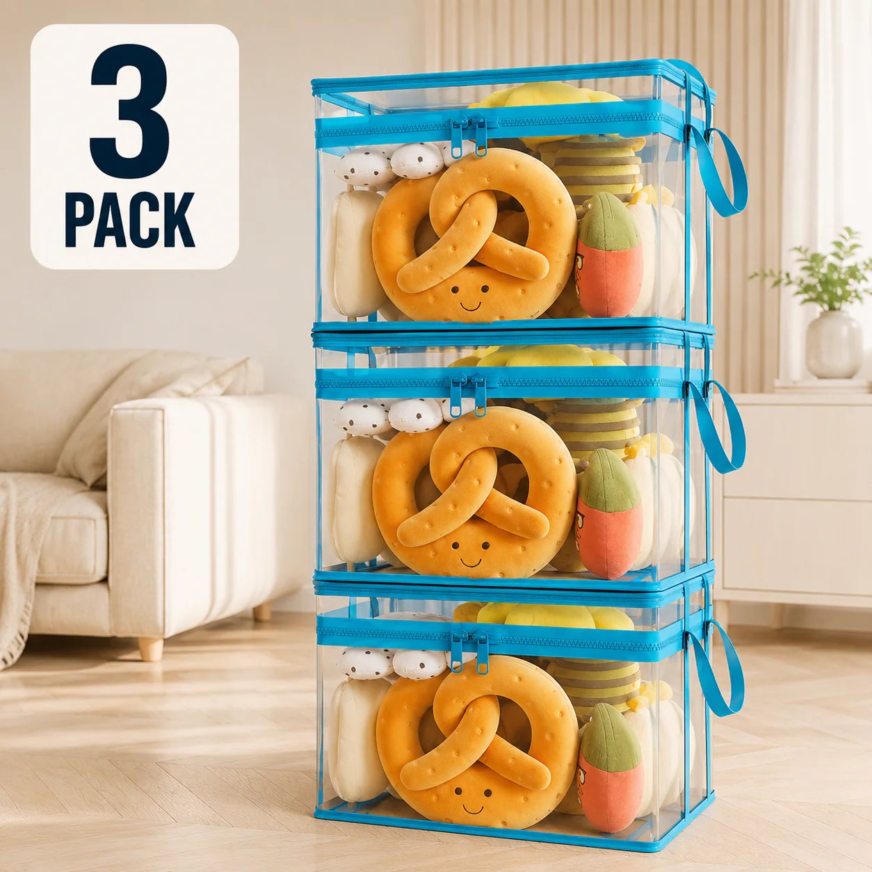 🧺Large Clear Storage Box✨ Keep Your Home Organized