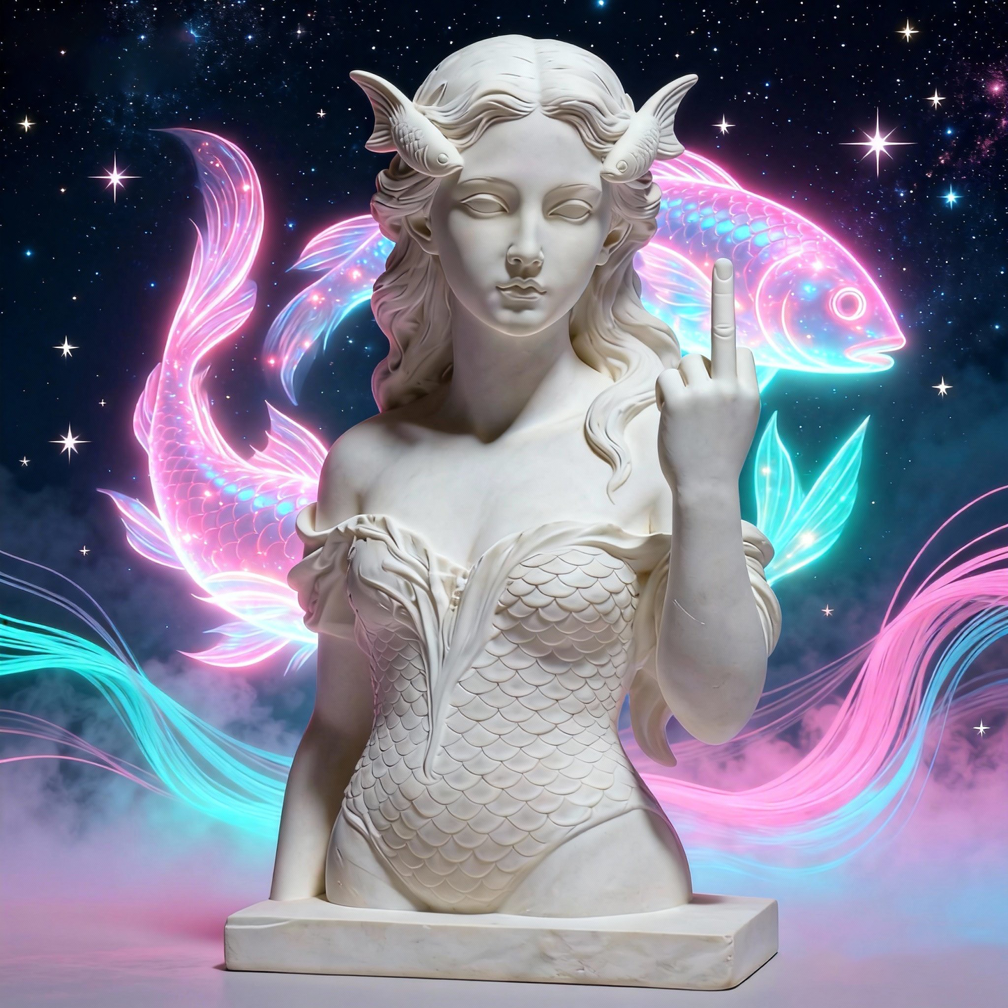 🎨✨ Pisces with Attitude - The original “Talk to the Hand” icon!