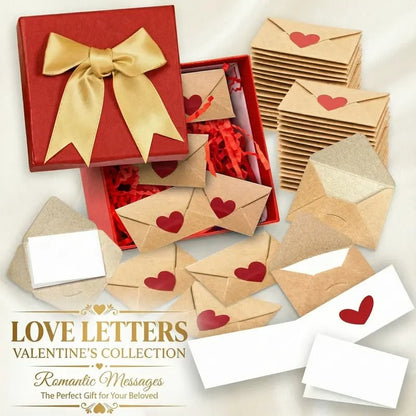 💌DIY Love Notes Box - Mini Blank Cards & Envelopes for Him/Her💕