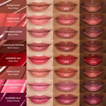 Glaze Craze Tinted Lip Serum, Hydrating & Moisturizing Lip Tint, Korean Lip Care, Infused with Polypeptide