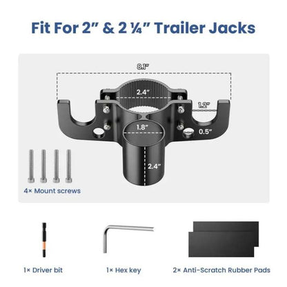 🔥Aluminum RV Towing Chain Organizer & 7-Way Plug Holder ( RV Camper Accessories )