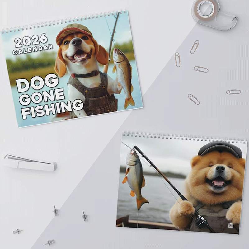2026 Dog Fishing Calendar