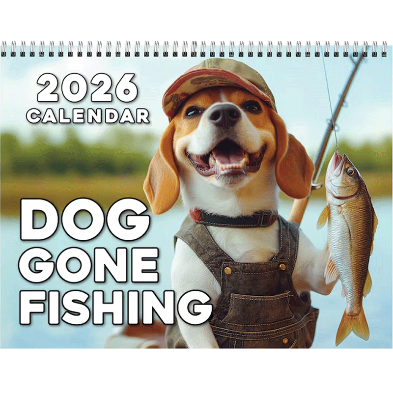 2026 Dog Fishing Calendar