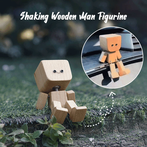 ⏰Limited stock!🔥Shaking Wooden Man Figurine （BUY 2 FREE SHIPPING)