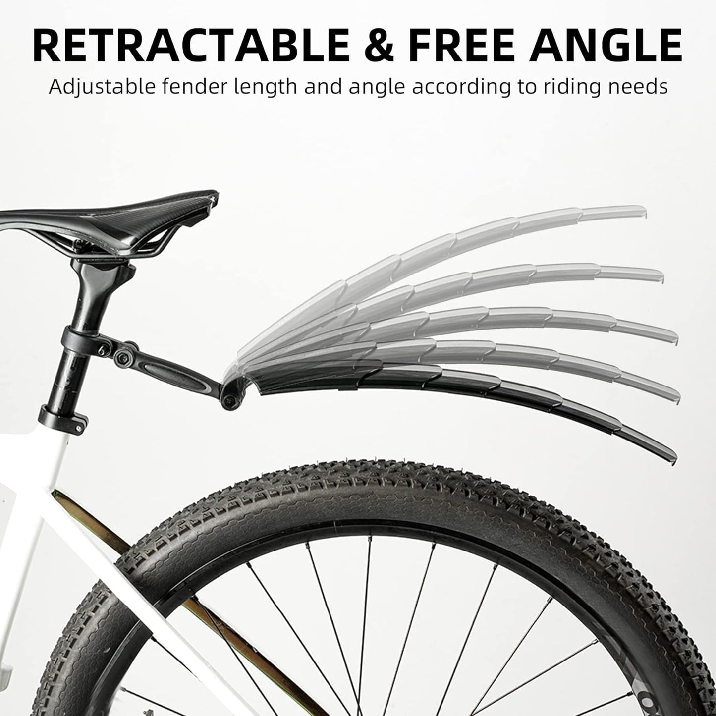 🚲  Retractable Bike Mudguards