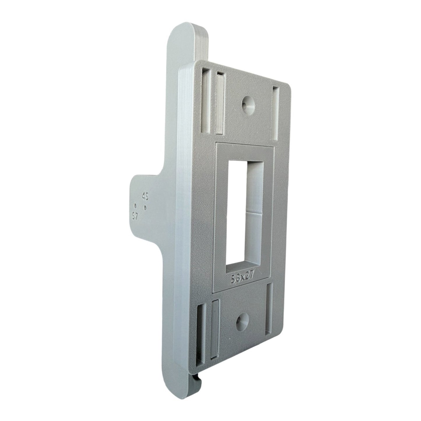 🔧 Adjustable Tubular Latch Jig Router Template