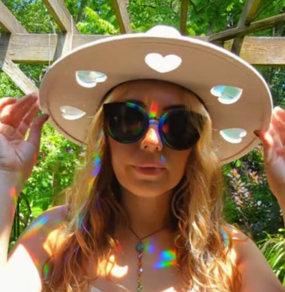Last Day 50% OFF🔥Suncatcher Cowgirl Straw Prism Hat