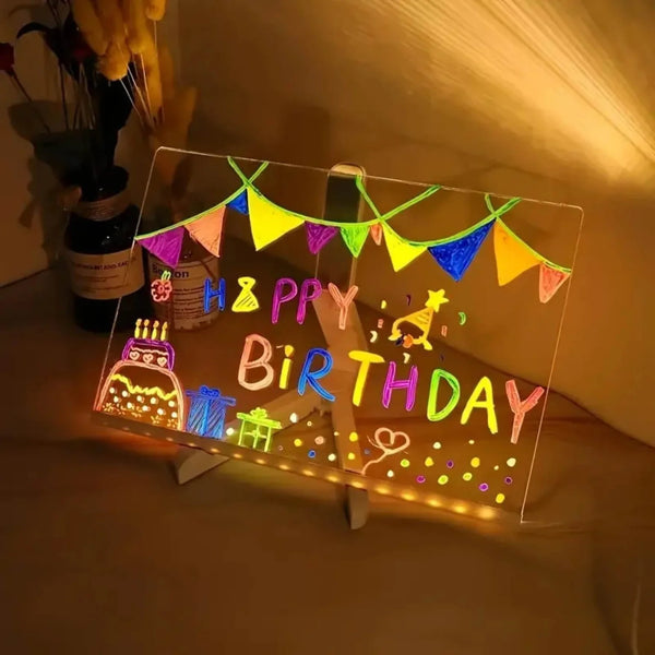 Erasable LED Drawing Board with Night Light