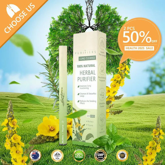 ✨ New upgraded version of Mullein Herbal Lung Purifier – 🔥 70% off today only!
