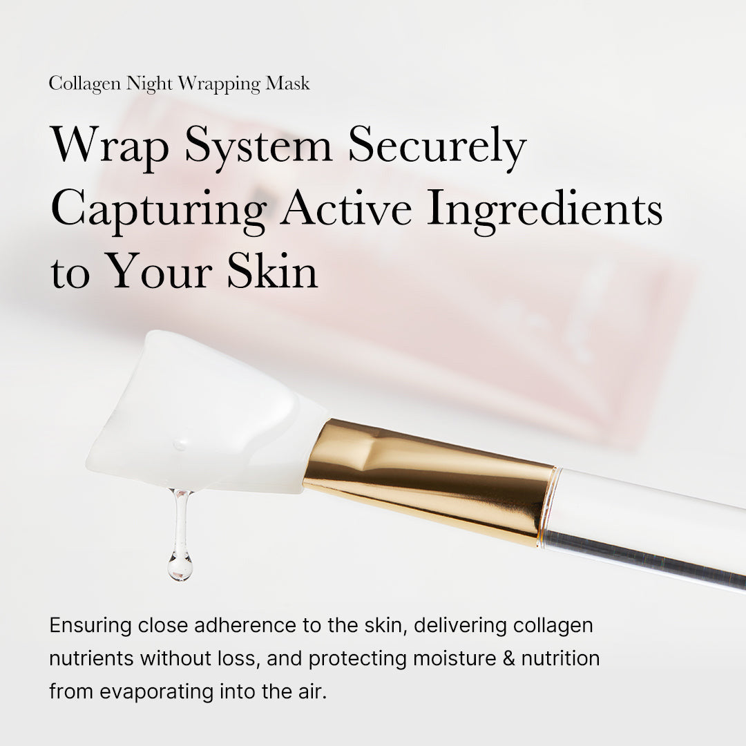 Collagen Night Wrapping Mask：Awaken Your Glow: Quick Dry Easy Peel Overnight Collagen Facial Mask