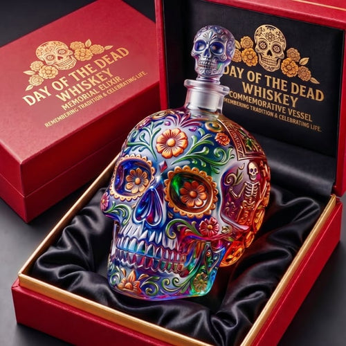 Day of the Dead Whiskey Bottle
