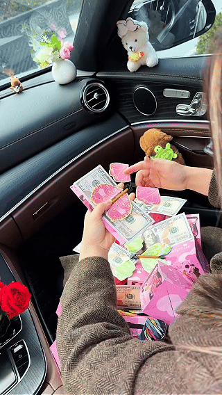 Bounce Red Envelope Gift Box Wear-resistant And Durable Creative Gift Toys Birthday Surprise Jumping Box Thick Material New Year