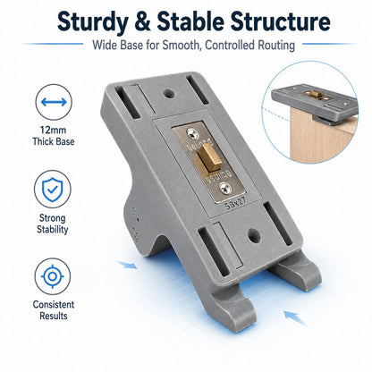 🔧 Adjustable Tubular Latch Jig Router Template