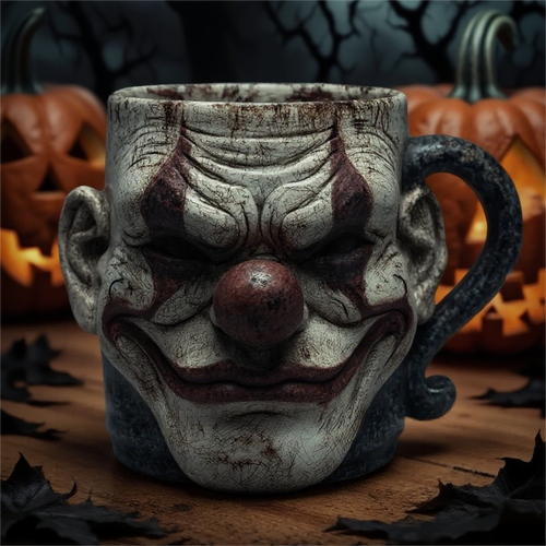 🎃 Halloween Presale – 3D Twisted Jester Clown Mug 🤡