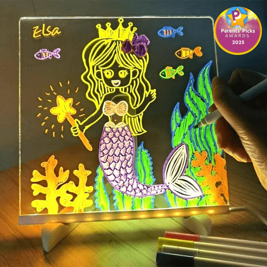 Erasable LED Drawing Board with Night Light
