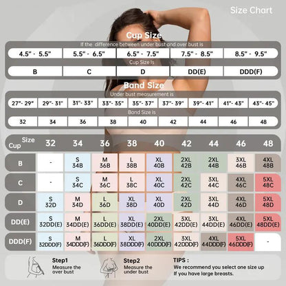 Women Jelly Bras Wirefree Full Coverage No Underwire Everyday Bras Comfortable Wireless Padded Tshirt Bra
