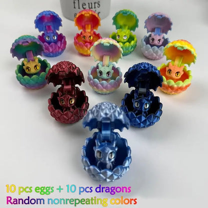 🔥Last Day 50% OFF - ✨🐉Your Favorite Sky Companions: 20-Piece Random Colors Mini Dragon Egg Set(Includes 10 Eggs & 10 Mini Dragons)