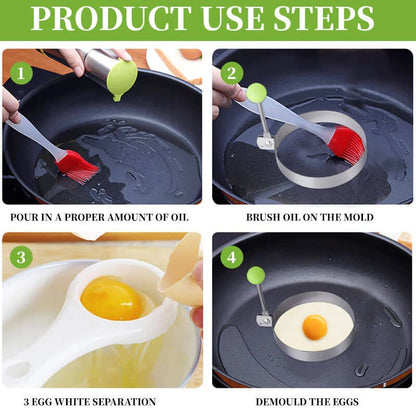 🔥 LAST DAY 49% OFF- Stainless Steel Fried Egg Molds