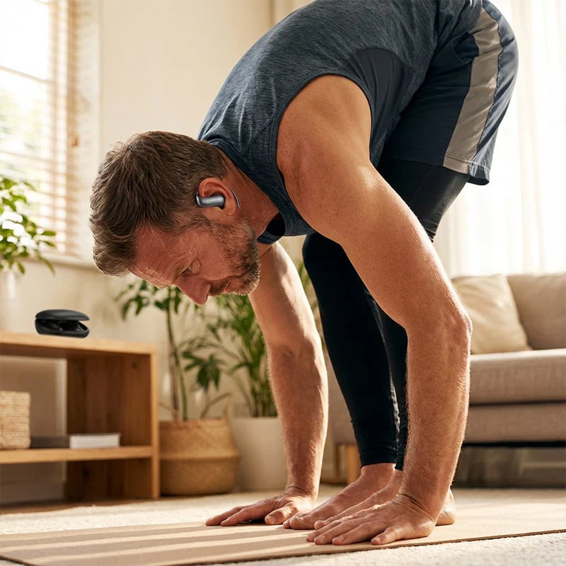 🎧[Bluetooth Earbuds]— Stay put no matter how hard you shake, perfect for listening to music while running! 🏃‍♂️✨