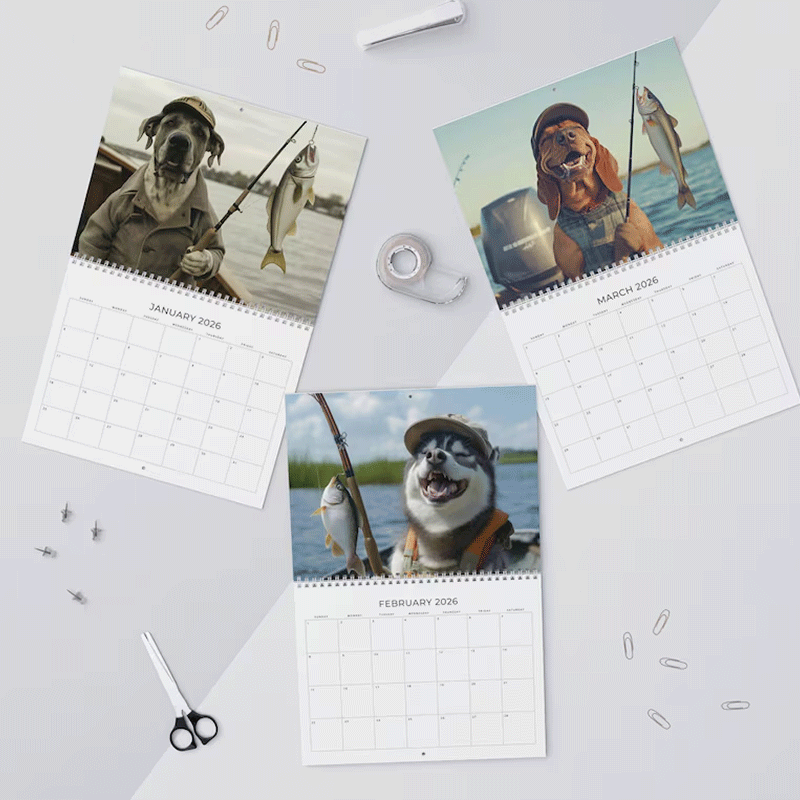 2026 Dog Fishing Calendar