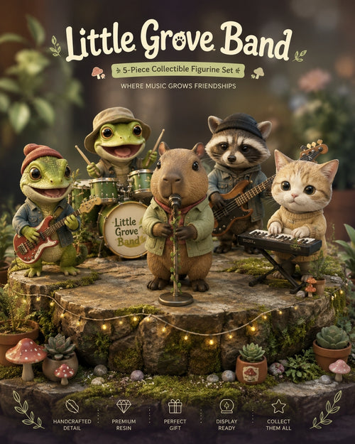 The Little Grove Band—A charming Little Grove Band figurine full of heart