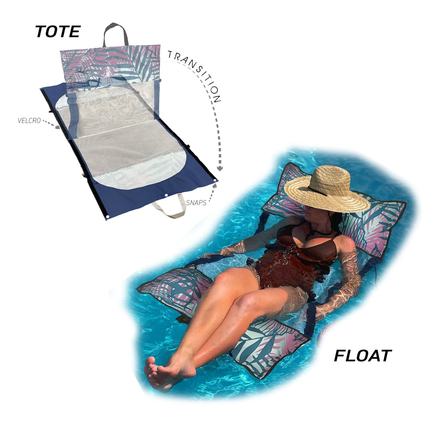 🔥LAST DAY 50% OFF -🌊All-In-one Floating Hammock & Beach Tote🛍️
