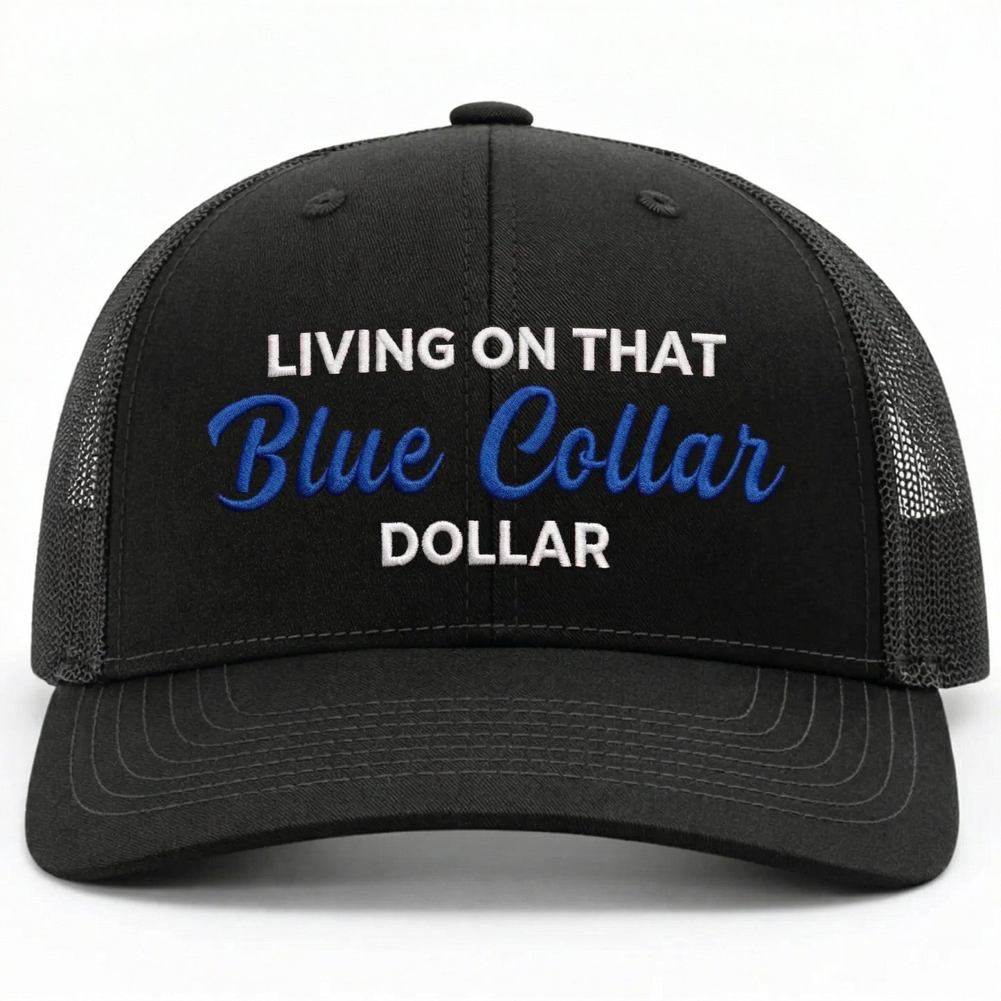 🔥LAST DAY 57% OFF-🛠️🧢Blue Collar Dollar Trucker Hat – Proud Workwear Cap