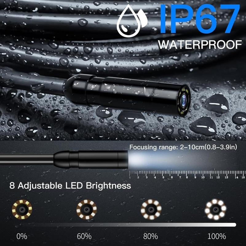 Endoscope Camera with Light - 4.3" LCD Screen Inspection Cameras