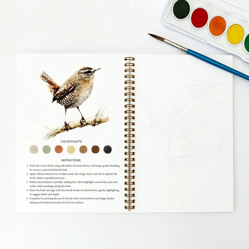 🔥HOT SALE 60%OFF🔥 - 🖼️Beginner-Friendly💕 Watercolor Workbook