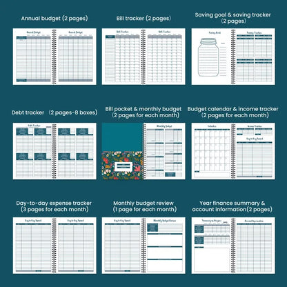 📒Soligt Monthly Budget Planner Book (Undated)