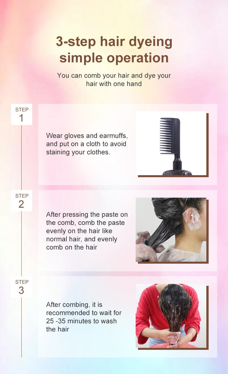 Classic Instant Hair Dye Shampoo | 3-in-1 Hair Color, Long-Lasting, Easy Home Use