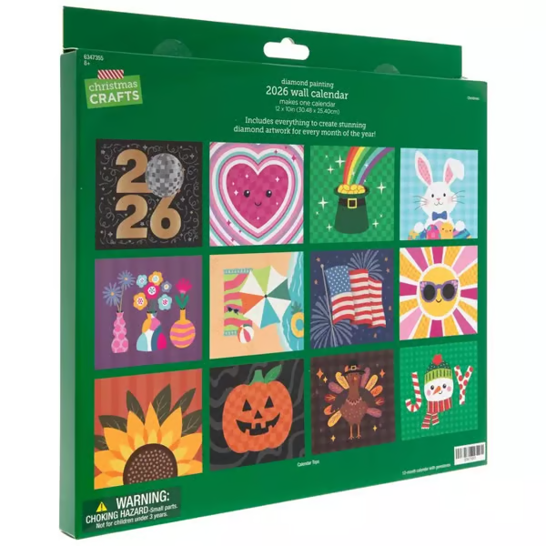 🔥LAST DAY SALE 50% OFF-📅2026 Wall Calendar Diamond Painting Kit (Beginners Friendily)