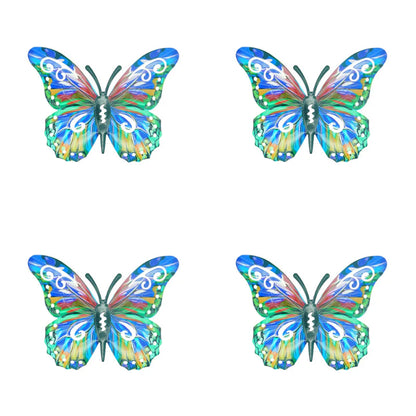 🦋Vibrant Metal Butterfly Wall Art – 4 Color Set