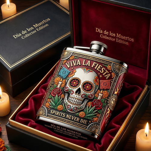 Day of the Dead Commemorative Flask