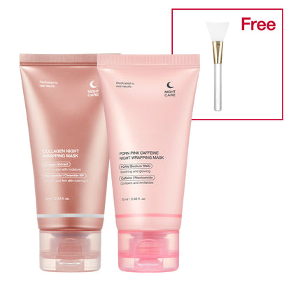 Collagen Night Wrapping Mask：Awaken Your Glow: Quick Dry Easy Peel Overnight Collagen Facial Mask