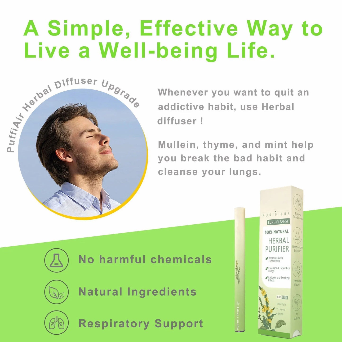 ✨ New upgraded version of Mullein Herbal Lung Purifier – 🔥 70% off today only!