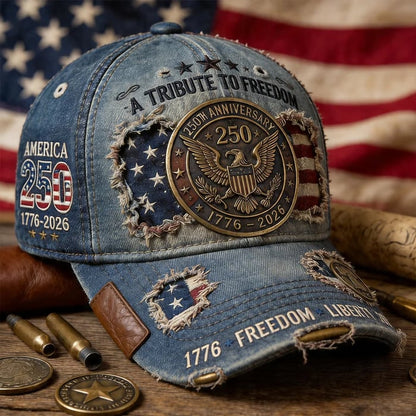 America 250 Tribute Freedom Vintage Distressed Cap
