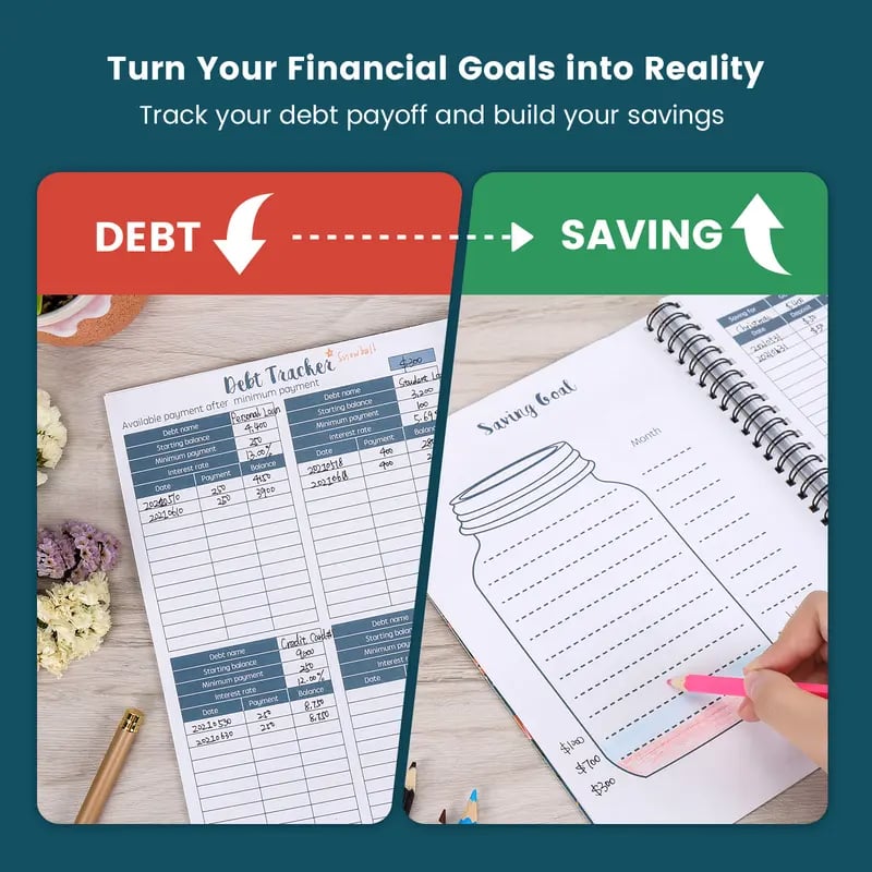 📒Soligt Monthly Budget Planner Book (Undated)