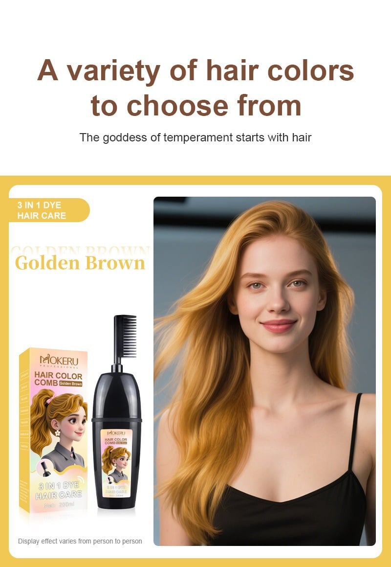 Classic Instant Hair Dye Shampoo | 3-in-1 Hair Color, Long-Lasting, Easy Home Use
