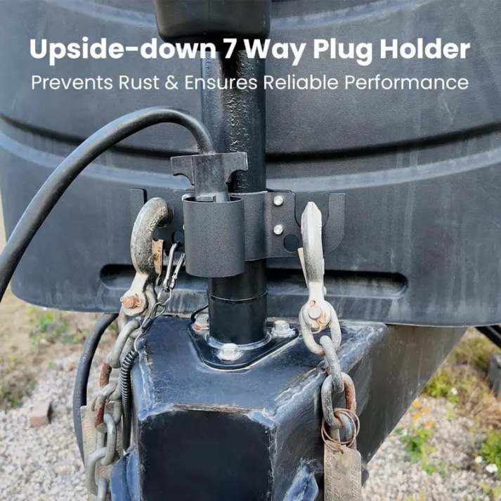 🔥Aluminum RV Towing Chain Organizer & 7-Way Plug Holder ( RV Camper Accessories )