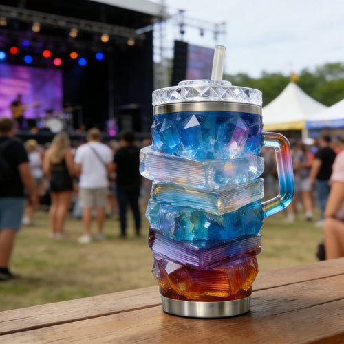 Crystal Book Steel Tumbler