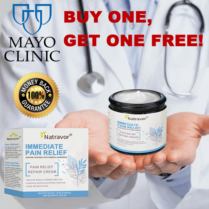 ✅𝐌𝐚𝐲𝐨 𝐂𝐥𝐢𝐧𝐢𝐜 𝐎𝐟𝐟𝐢𝐜𝐢𝐚𝐥: Natravor® Magnesium pain relief healing cream  (Treatment for arthritis, neuropathyy, rheumatic diseases, muscle spasms, twitches and sports injuries )